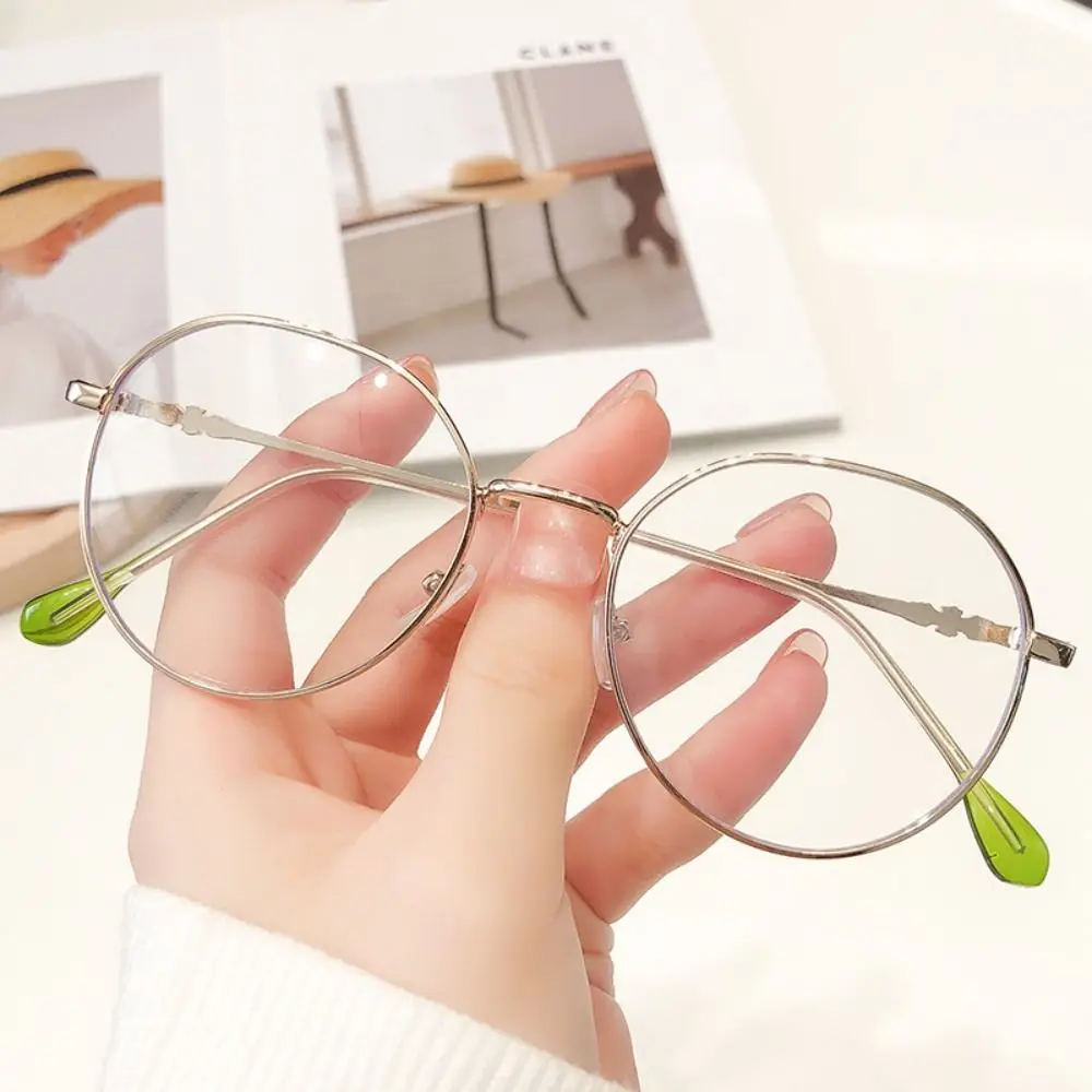 Ins Trend Round Anti-Blue Light Glasses Women Men Designers Optical Spectacle Computer Fashion Eyewear Blocking Reading Eyeglass