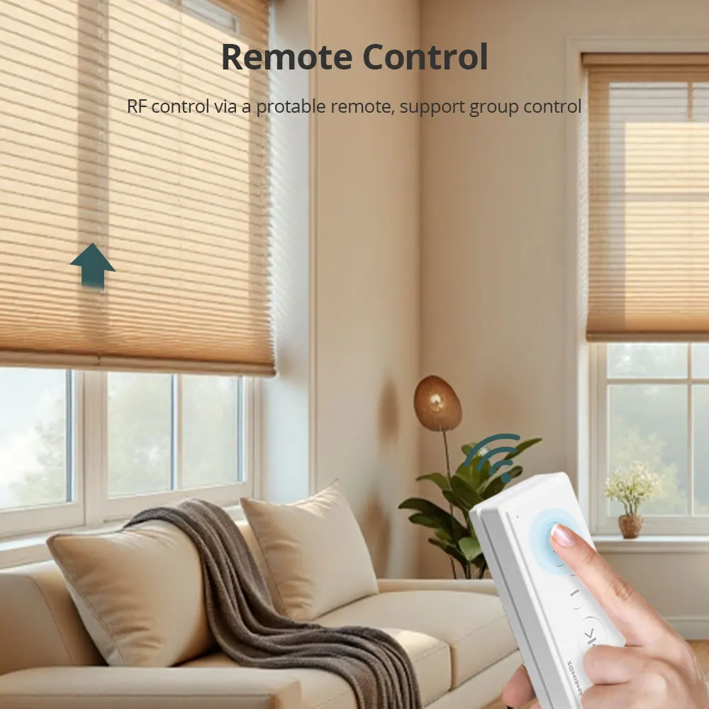 Motor de persianas de rolo para tubo de 37mm 38mm, kit motorizado elétrico para persianas e persianas de rolo de janela DIY