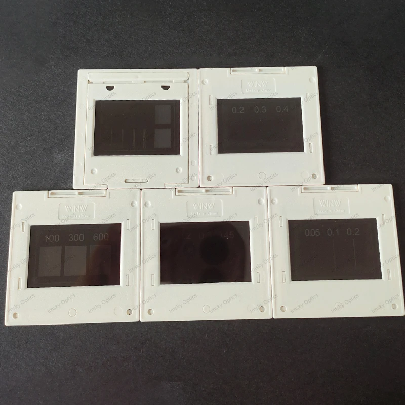 5PCS 50X50mm Single Double Triple Slit Hole Grid Interference Experimental Instrument Diffraction Grating Physics Experimental