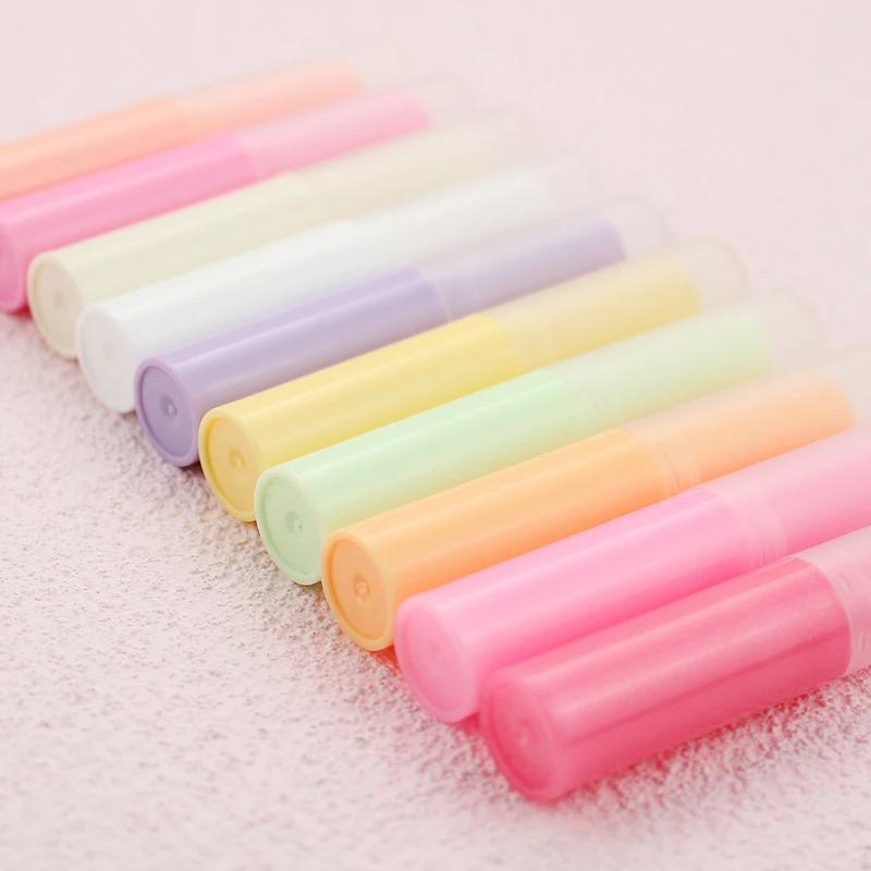 100pcs/lot Empty Plastic Lipstick Tube 4g Lip Gloss Tubes Cosmetic Containers Wholesale 4ml Cosmetic Packing for Diy Makeup