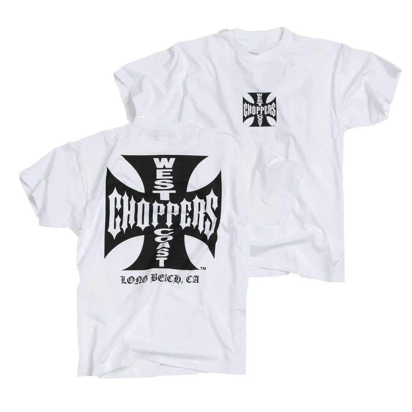 Classic Vintage West Coast Iron Cross Choppers California T-Shirt 100% Cotton O-Neck Short Sleeve Casual Mens T-shirt Size S-3XL