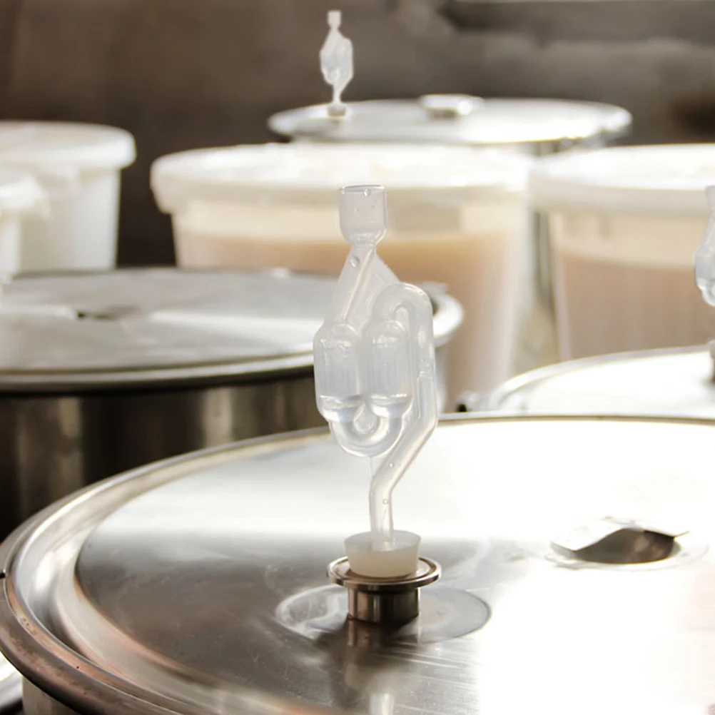 

2 Pcs Fermentation Exhaust Valve Safe Easy Clean Lock Suitable Home Bar Beer Cider Juice Secondary Kitchen