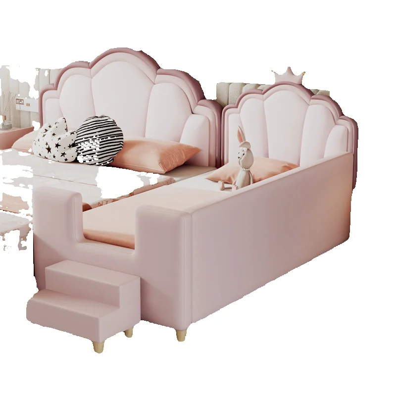 European Girls Luxury Bed Modern Soft Design Loft Baby Children Beds Frames Mattress Korean Letto Matrimoniale Hotel Furniture