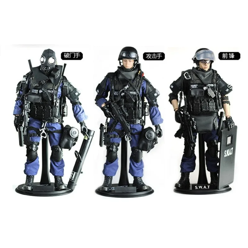

PATTIZ 1/6 Scale SWAT Male Soldier Action Figure 30cm PVC Assaulter Attacker Breacher Doll Model for Toys Collection Scene Decor