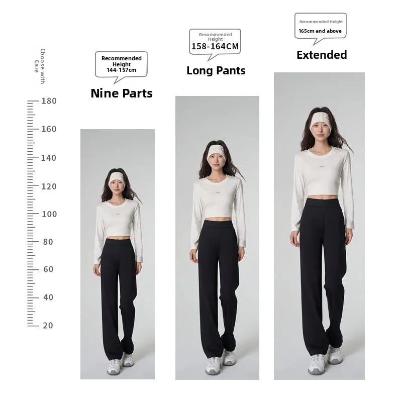 المرأة عالية الخصر واسعة الساق دعوى السراويل ثنيات مستقيم بلا طويل القامة حجم بناطيل كاجوال ربيع 2025 جديد وصول قسط #2