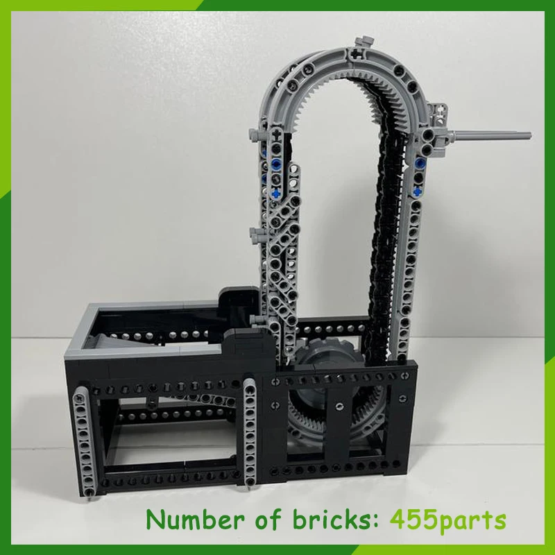 455pcs GBC Building Blocks Electric Hubless Conveyor Model DIY  Bricks Technology Creative Assembly Toys For Kid MOC-116169