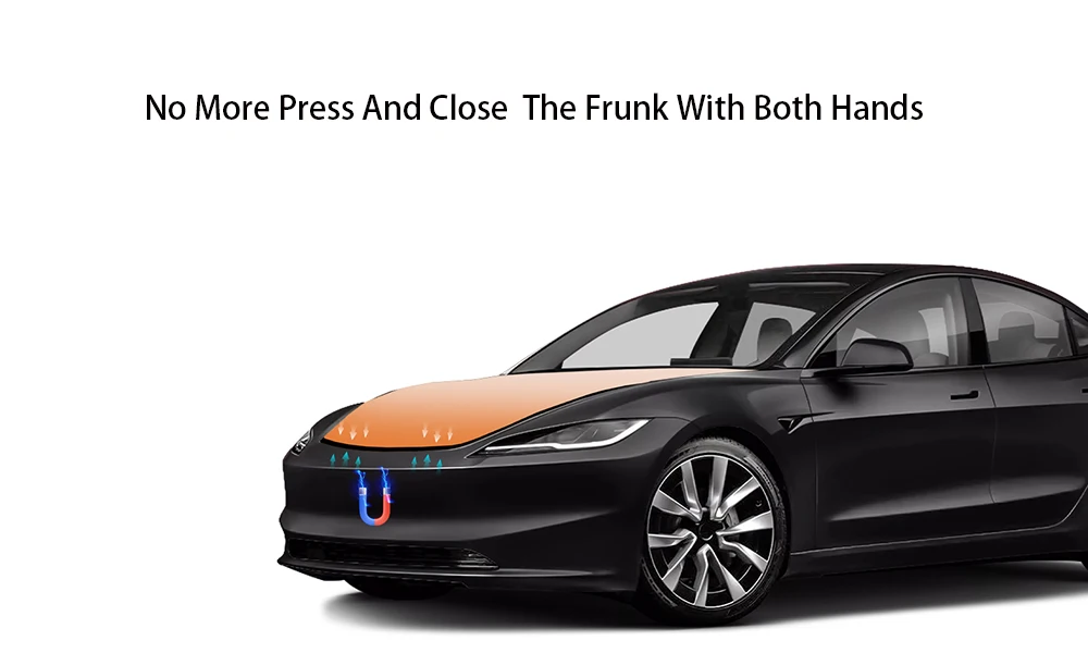 Für Tesla Modell 3 Y S X Highland 2025 Elektrische Saug-Front-Kofferraumschließer Power Frunk Elektrische Soft Closing Automatische Sperre – Detail 3