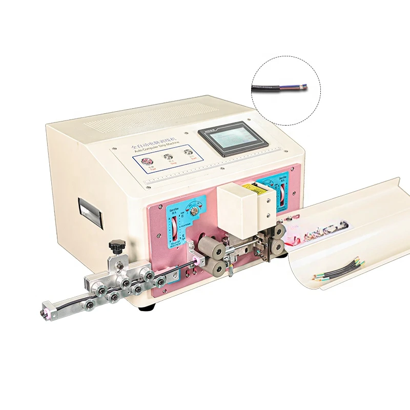 TR-810N precision 7.5mm diameter sheathed cable inner and outer stripping machine fully automatic