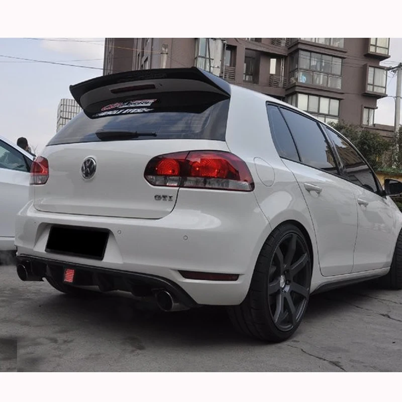 O Style Carbon Fiber Roof Spoiler Wing for Volkswagen VW Golf 6 VI MK6 GTI & R20 2010~2013