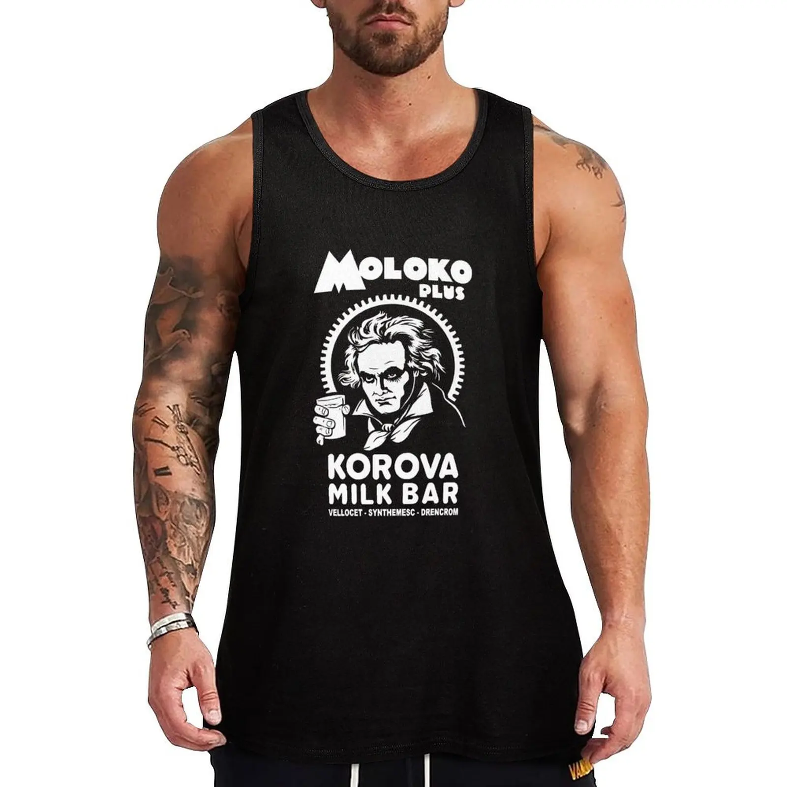 

Gifts For Music Beautiful Model Fans Moloko Plus Vintage Retro Tank Top clothes for men summer Muscle fit Men's clothing brands