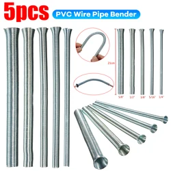 5PCS Set Wire Bende Spring Aluminum Pipe Bender Tube Manual Spring Air Condition Copper Pipe Bender Pipe Bending Tool