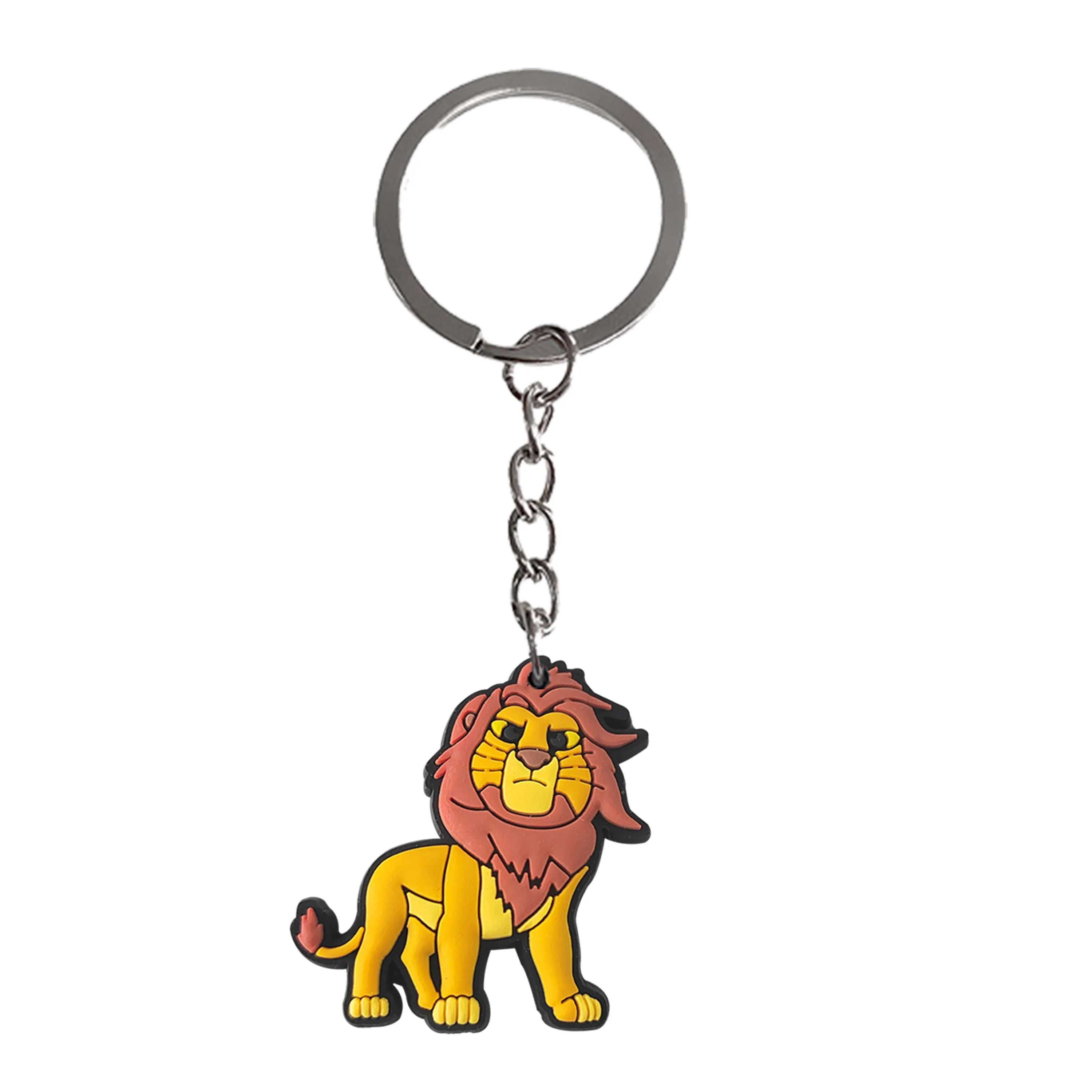 Lion King Simba Keychain Party Favors Cartoon Figure Lion King Badge Pendant Keyring Simba Key Holder Kids Birthday Party Gifts