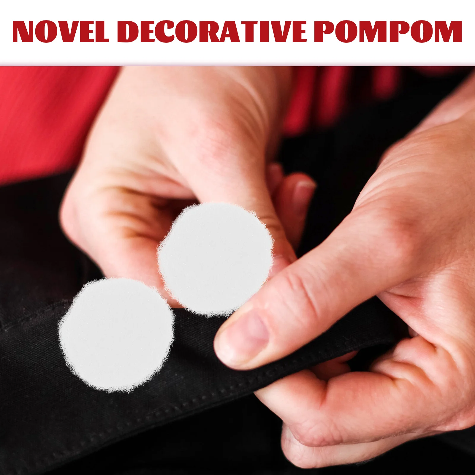 500 Pcs Pompom Fluffy Ball Ornaments Clothing Decor Prop DIY Crafting Poms Hairball Balls White Plush