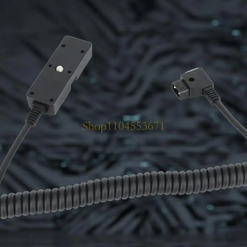 Best Seller V Lock D-tap Splitter Cable Charging 3 Piece Devices From Single Battery Black