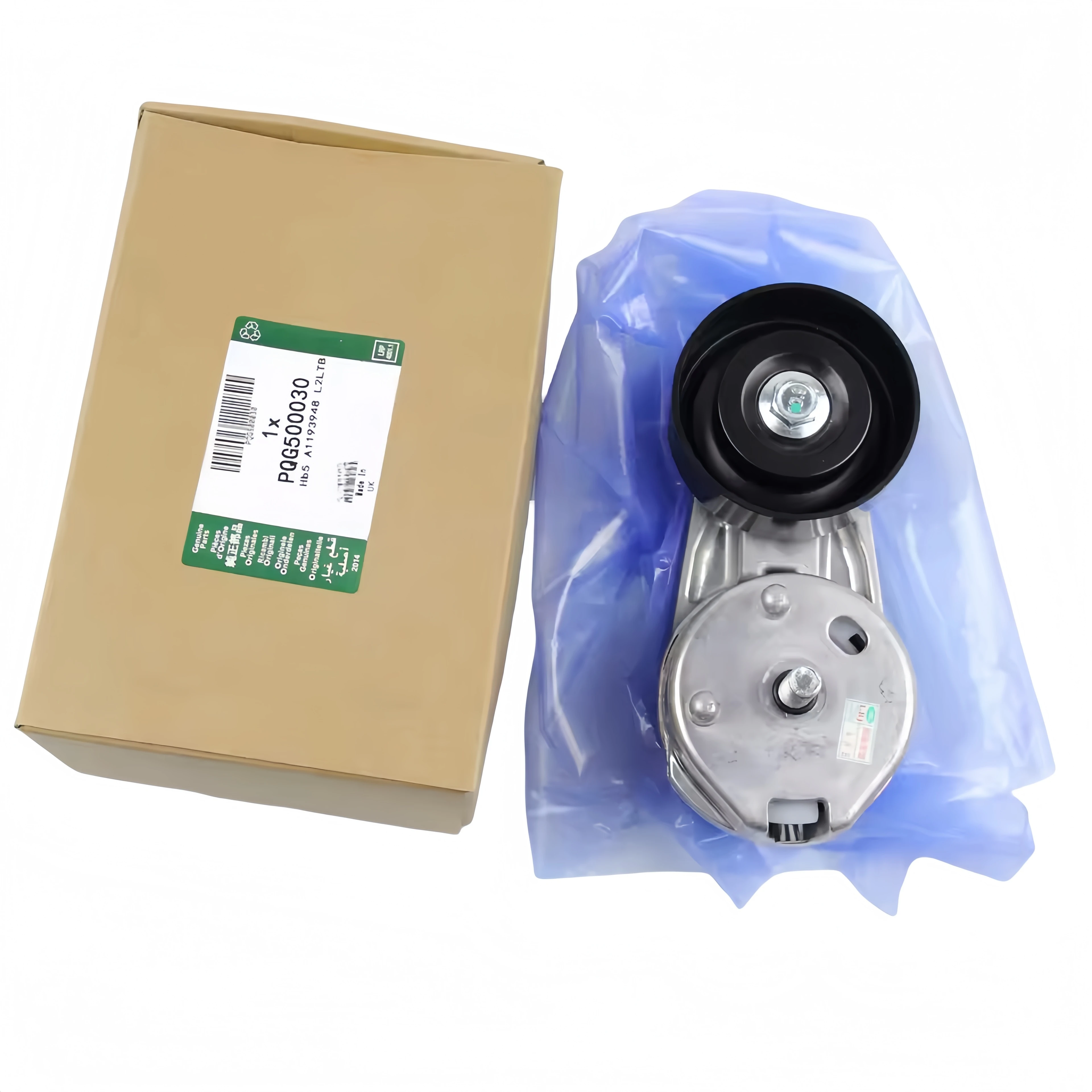 

Натяжитель ремня PQG500030 C2C36146 AJ88003 для Land Rover Discovery 3 и Range Rover Sport - OEM шкив в сборе