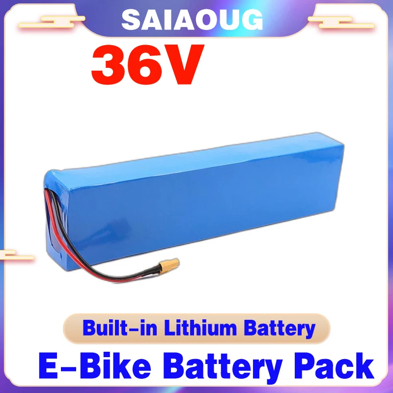 Fietsaccu 36volt Accu Fahradbateri Electric Bike Battery Deep Cycle Do Roweru 10ah 15 20ah 30ah 40ah 50ah 18650 10s3p 750W 1000W