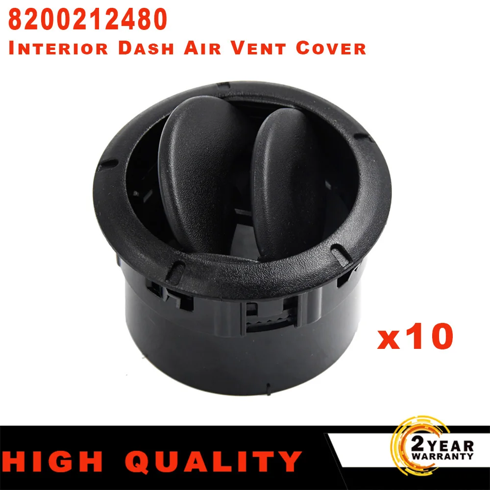 10PCS Interior Dash Air Vent Cover For Renault Dacia Logan Sandero Master 3 Movano 8200212480 8200464605