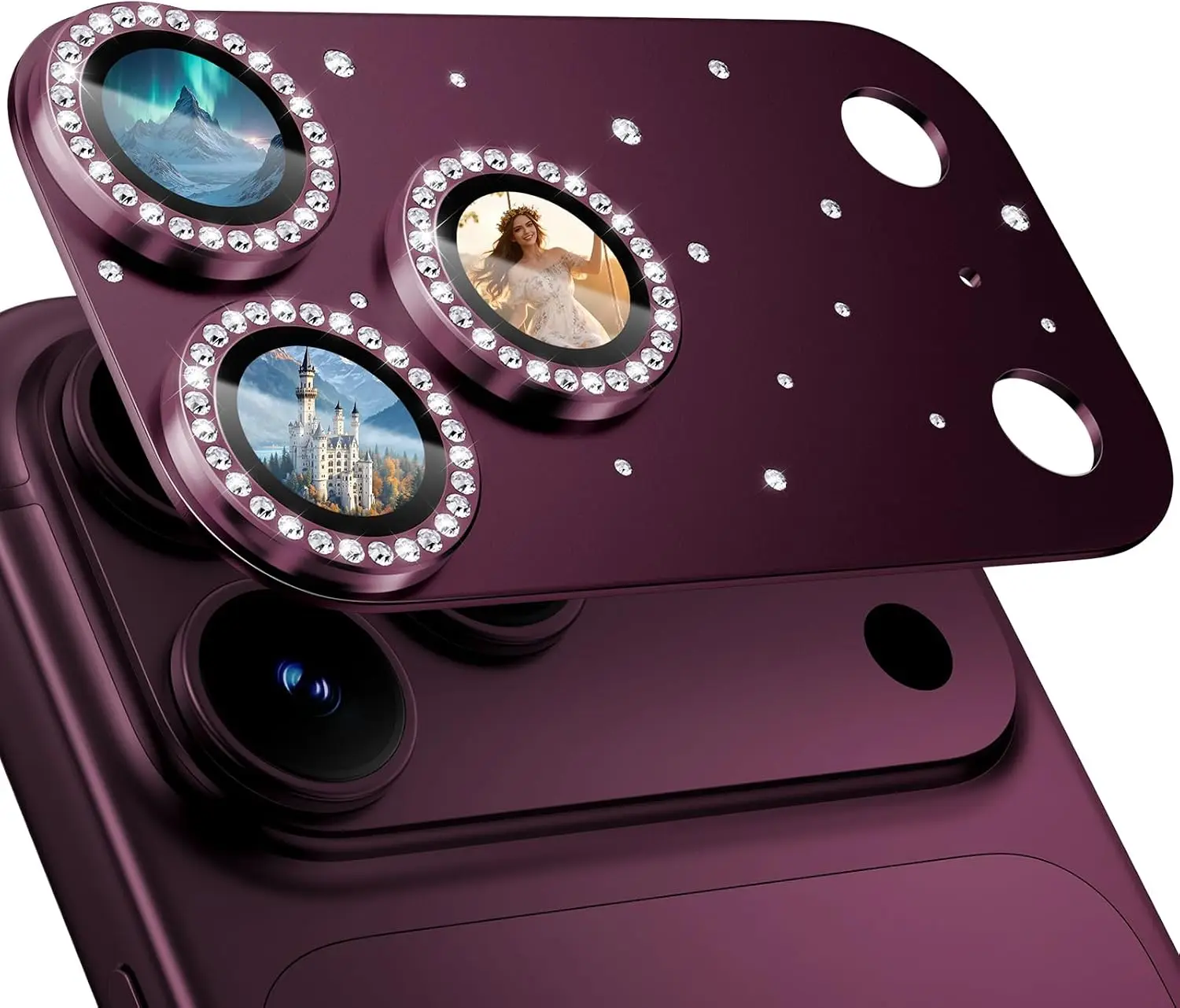 Aomor Aomor Original Color Glitter Diamond Metal Camera Film Lens Protector For iPhone 18 17 Pro Max 9H Tempered Glass Cover - Aliexpress Deal