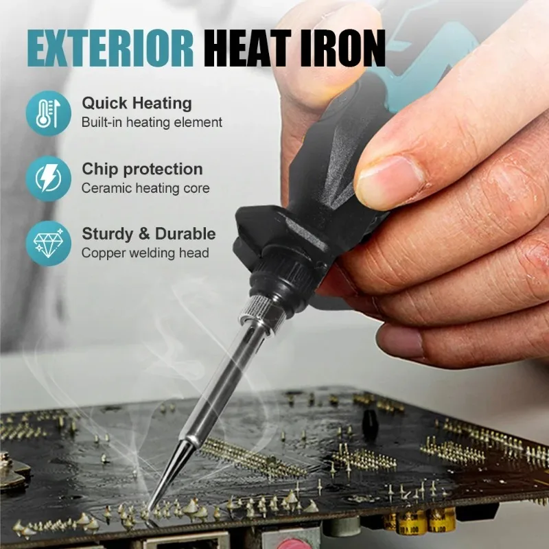 

Makita Electric Soldering Iron Adjustable Angle 0–90° Portable Constant-Temperature Solder Gun Welding Power Tool