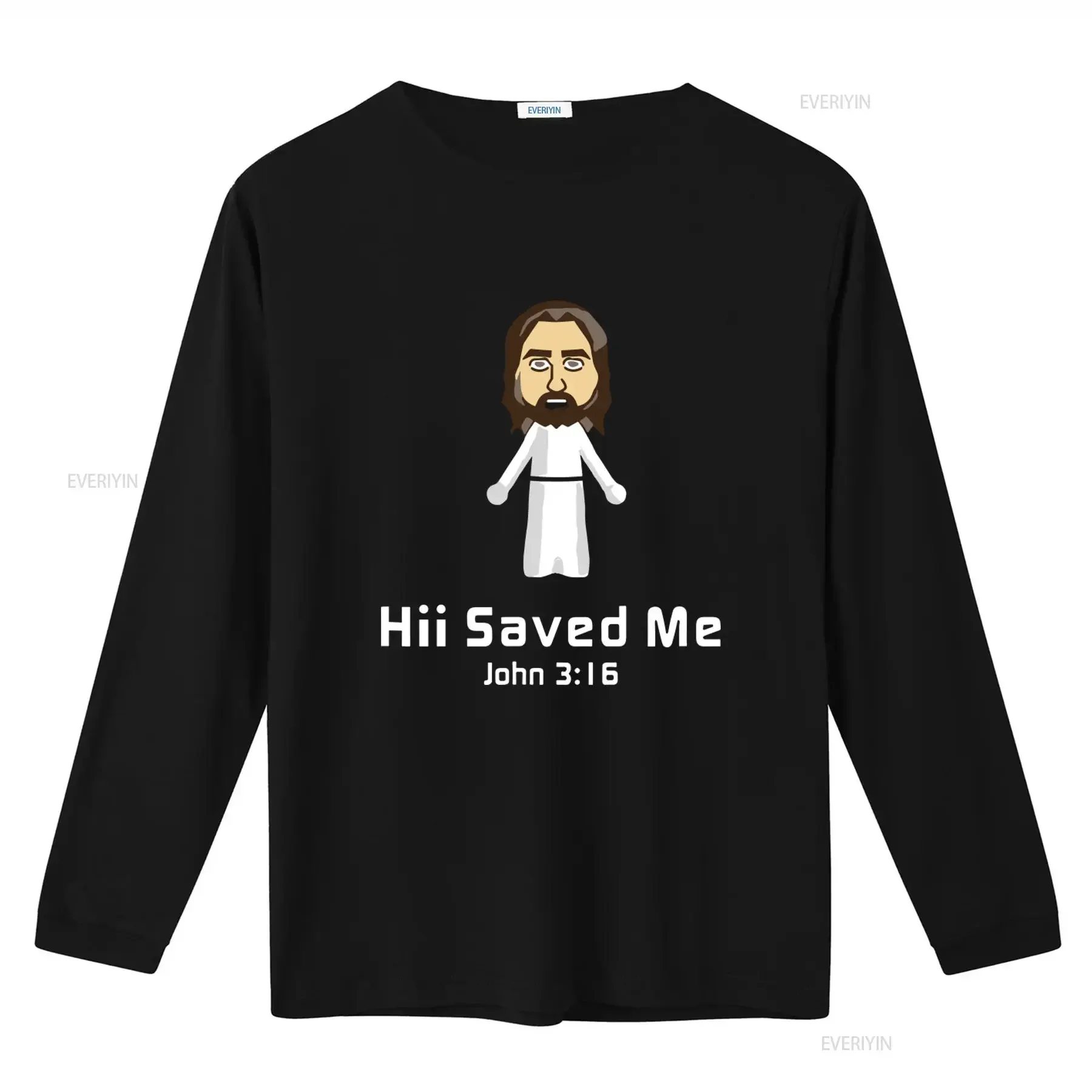 Christian Jesus John 3 16 Cotton T Shirt Hii Saved Me Design vintage Washed Soft fashion Slightly Stylish Stretched Casual