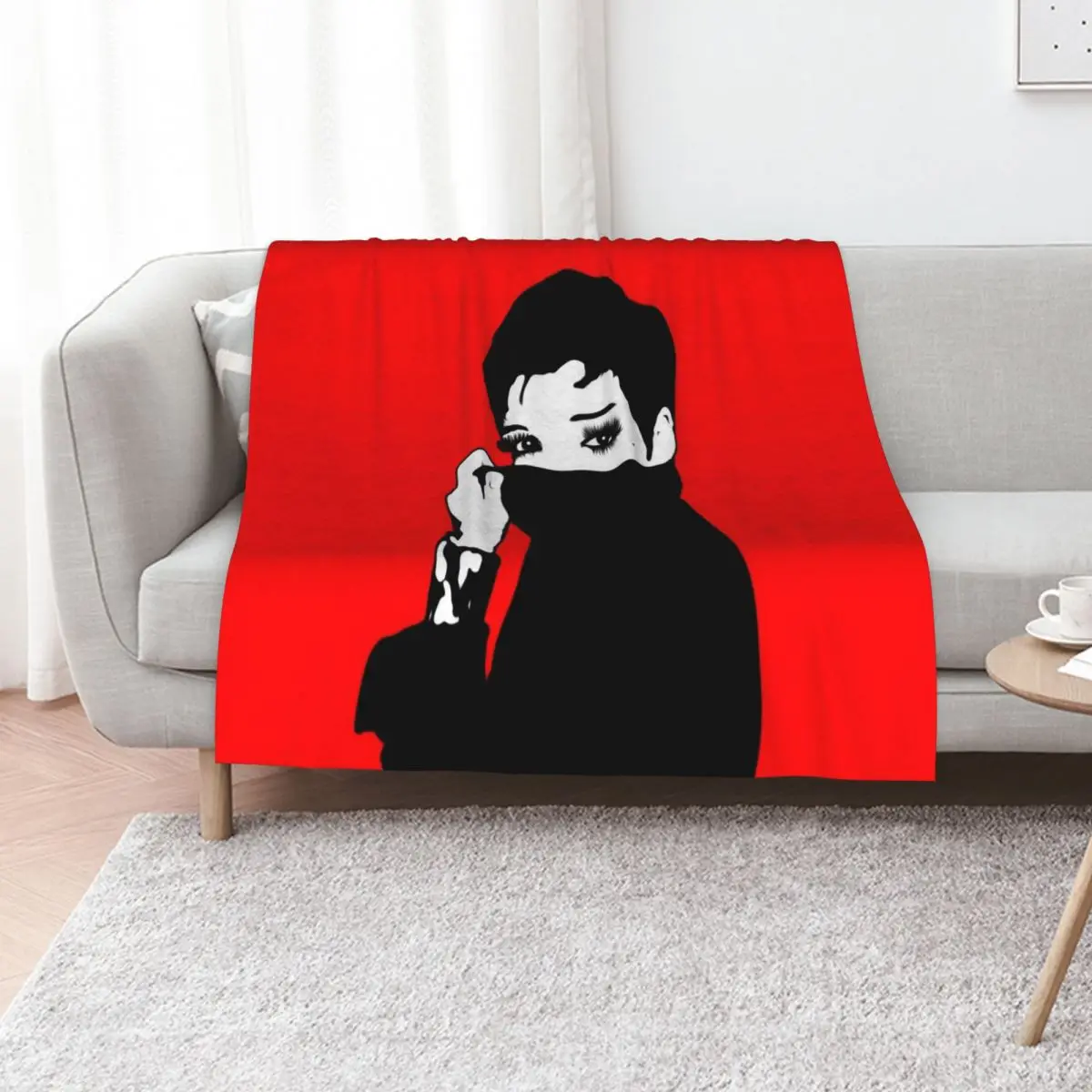 Liza Minnelli Pop Art Throw Blanket Cozy Throw Blanket Birthday Gift for Him Her
