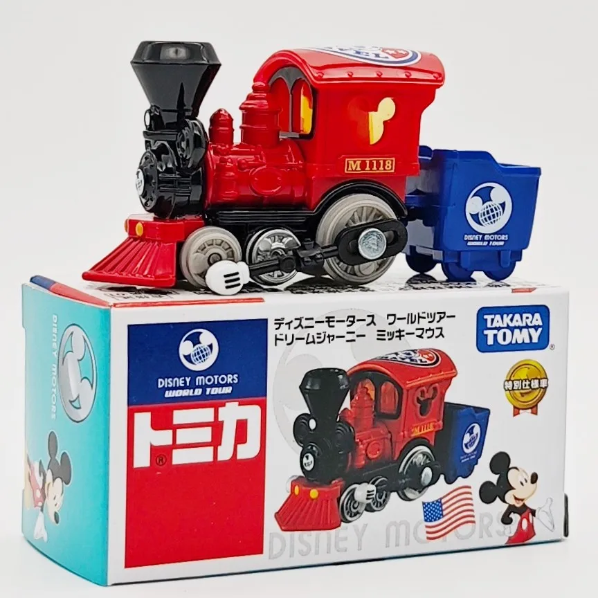 

Genuine Tomica Tomica Alloy Car Disney Black And White Mickey Steam Train Model Toy Car Collection Children Birthday Gifts