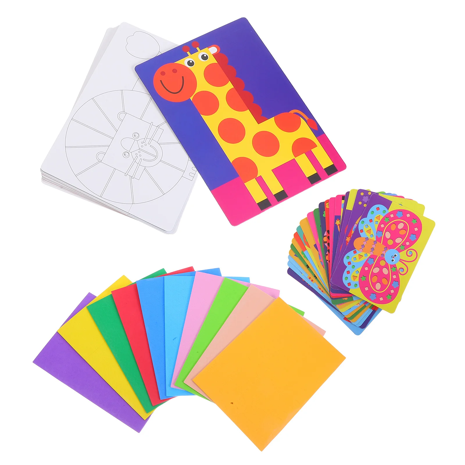 1 مجموعة ثلاثية الأبعاد إيفا رغوة ملصق عدة لتقوم بها بنفسك الطبقات الفن الحرفية للأطفال المهارات الحركية الدقيقة الوعي المكاني مرحلة ما قبل المدرسة الفصول الدراسية الديكور