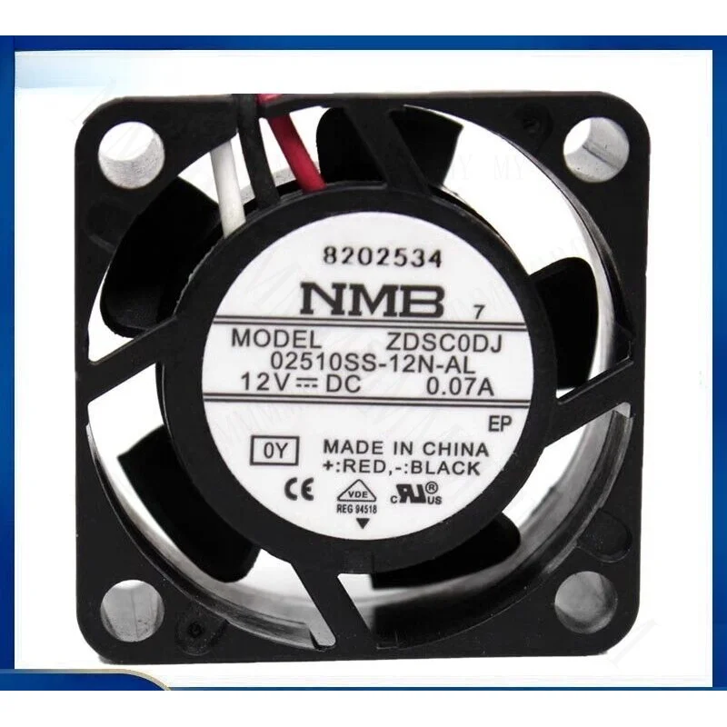 TT  NMB 02510SS-12N-AL 12V 0.07A 2510 2cm 3-Wire Cooling Fan