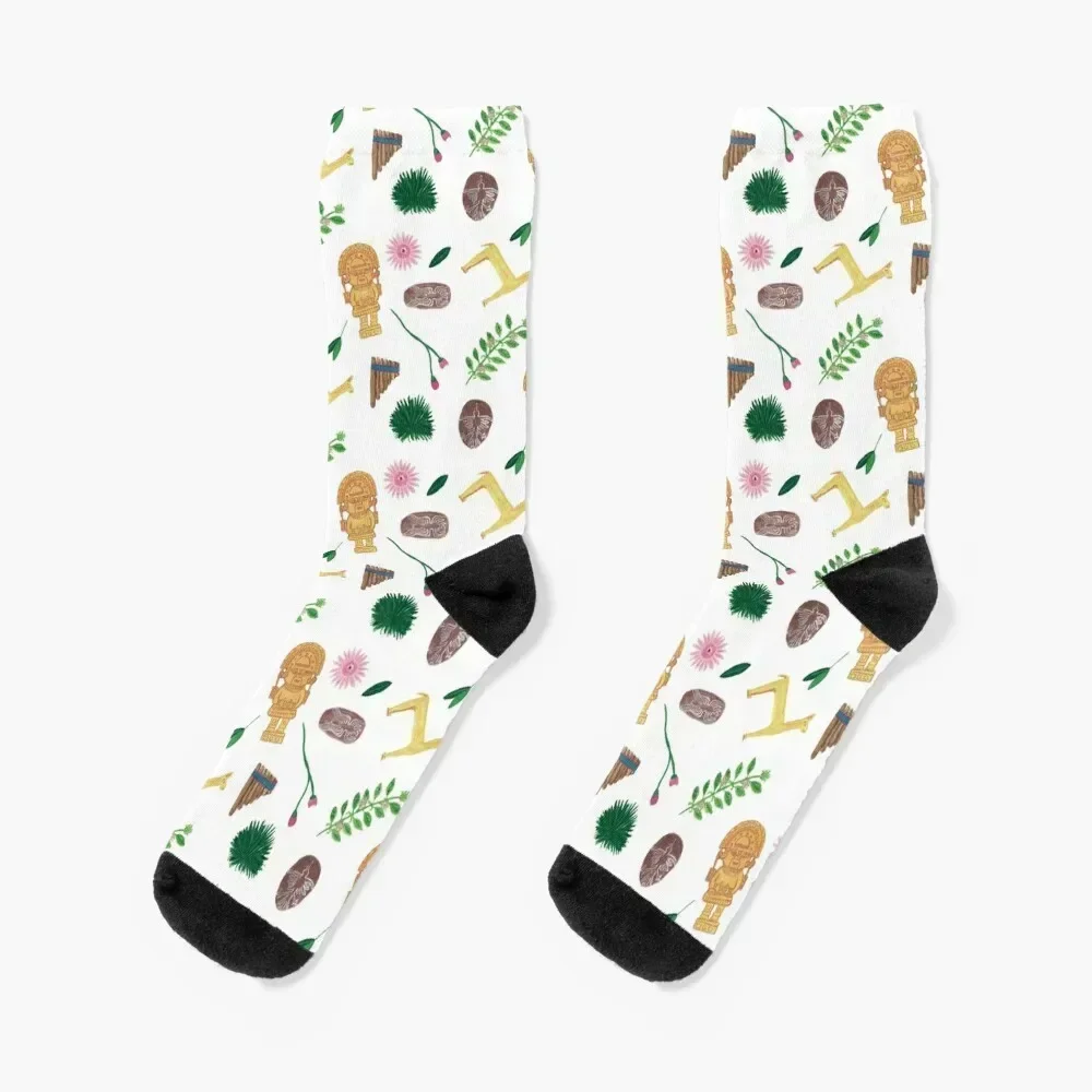 

Peru Socks kawaii winter gifts basketball hockey Socks Ladies Men's