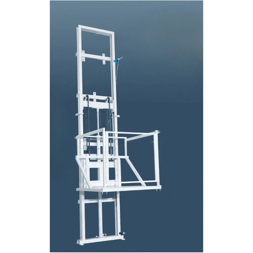 Electric hydraulic lift loft hoist small warehouse simple freight elevator rail type home monorail platform