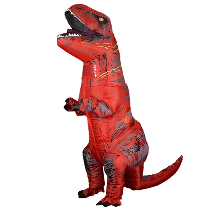 Inflatable Adult T REX Costume Dinosaur Costumes Blow Up Fancy Dress Mascot Party Cosplay Costume For Men Women Dino Cartoon