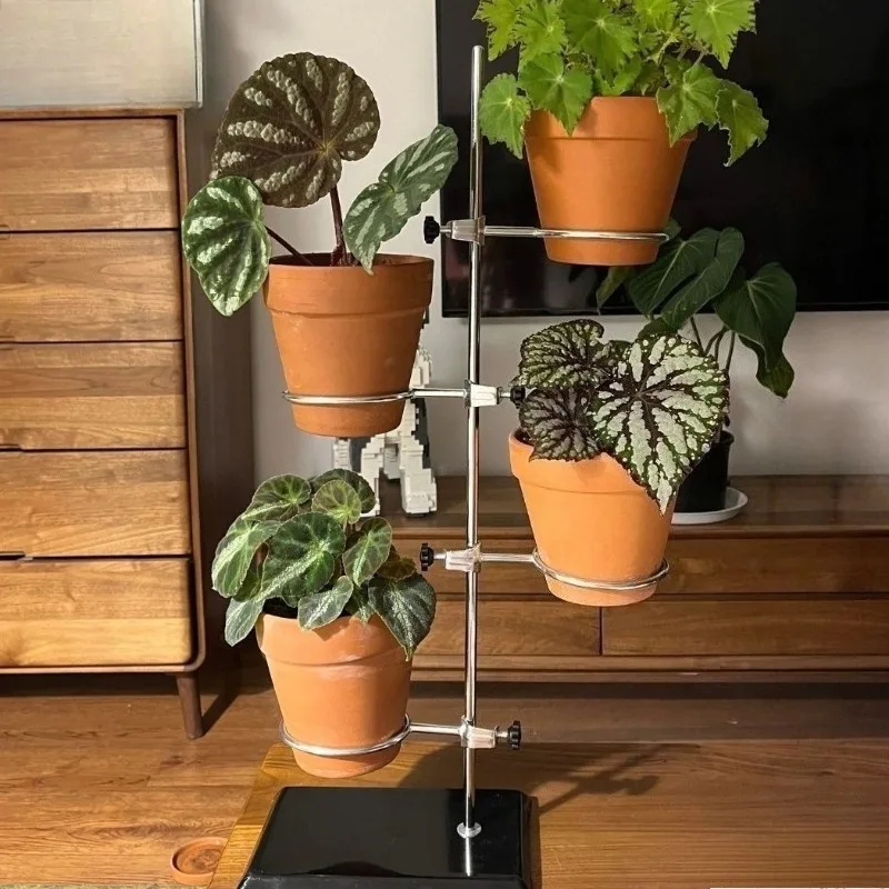 

Железный держатель для цветочного горшка, металлические горшки, полки для растений, подставка для растений, домашний органайзер, мебель, сад, уличные декоративные аксессуары