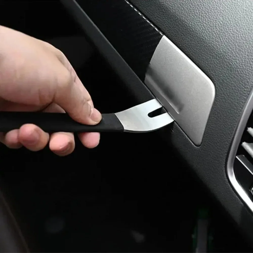 Stainless Steel Pry Plate Buckle Driver Car Interior Clip Panel Trim for Car Modification Removal of Audio Navigation Center