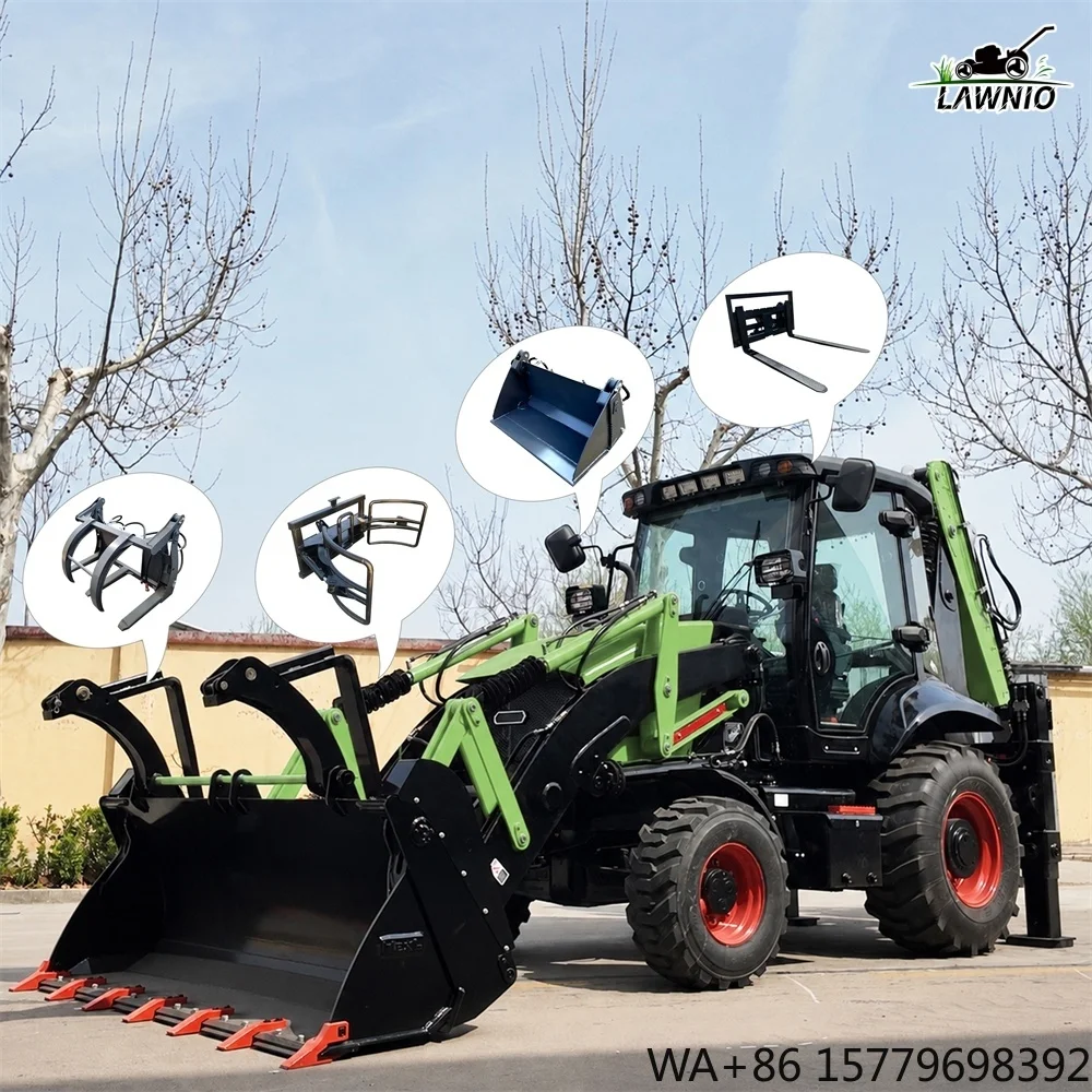 New Model  Loader  with 3120mm Maximum  Height Turbocharged  Power for Road Maintenance Backhoe Loader