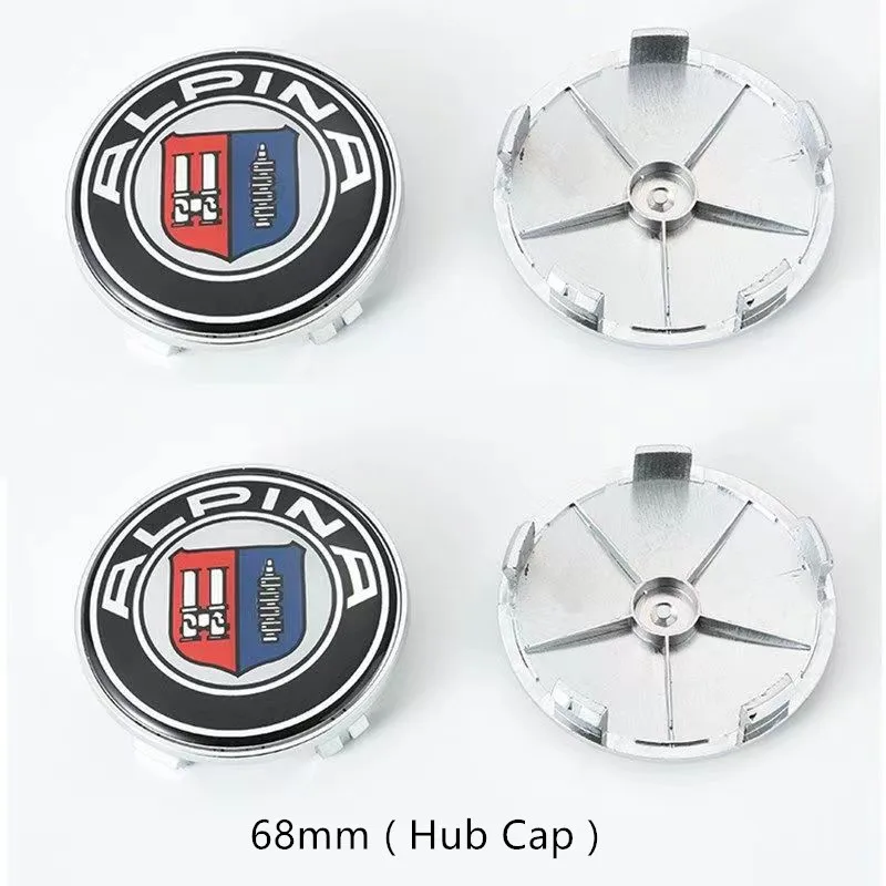 ALPINA auto cofano anteriore cofano distintivo tronco posteriore emblema volante adesivo ruota mozzo centrale Cap Badge cat styling accessori