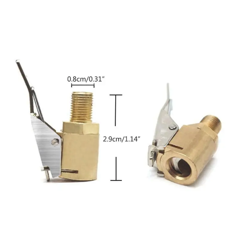 รถโลหะยางยาง Inflator วาล์ว Air ปั๊มชาร์จหัวฉีด Chuck