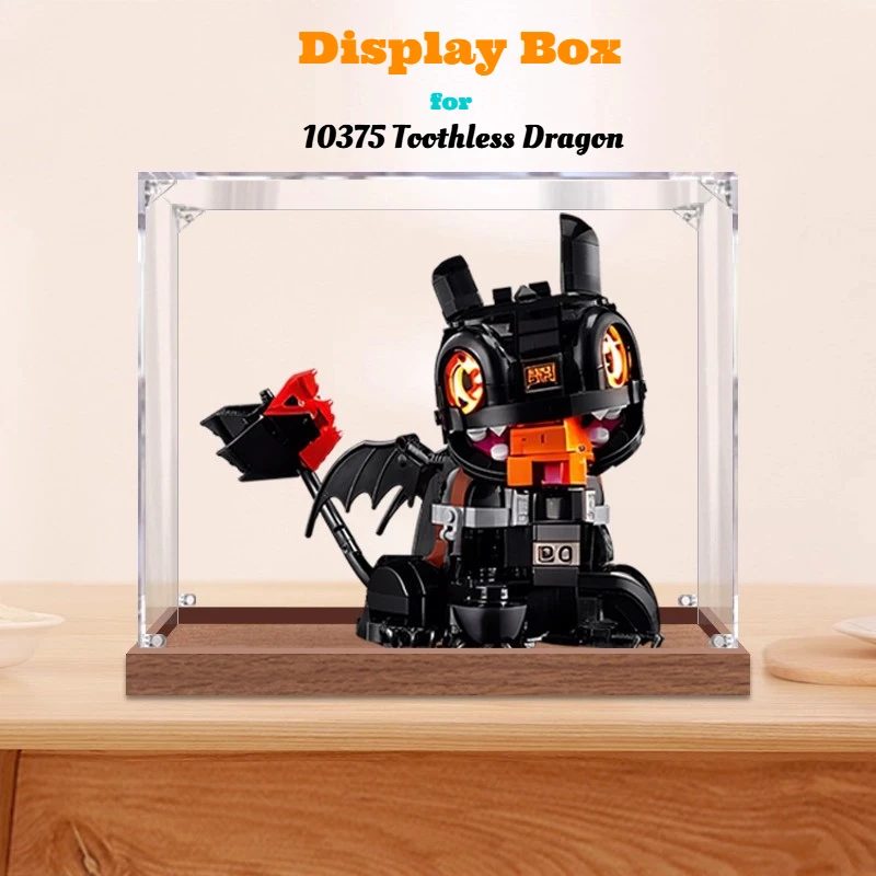 

Пылезащитная коробка для дисплея 3 мм для lego Lego 10375 беззубый дракон, витрина, органайзер для хранения (набор Lego в комплект не входит)