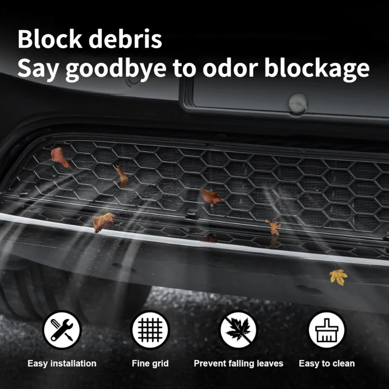 For Tesla Model 3 Highland 2024-2026 Inner Vent Grille Front Lower Bumper Anti Insect Net Mesh Air Inlet Anti Dust Proof Cover