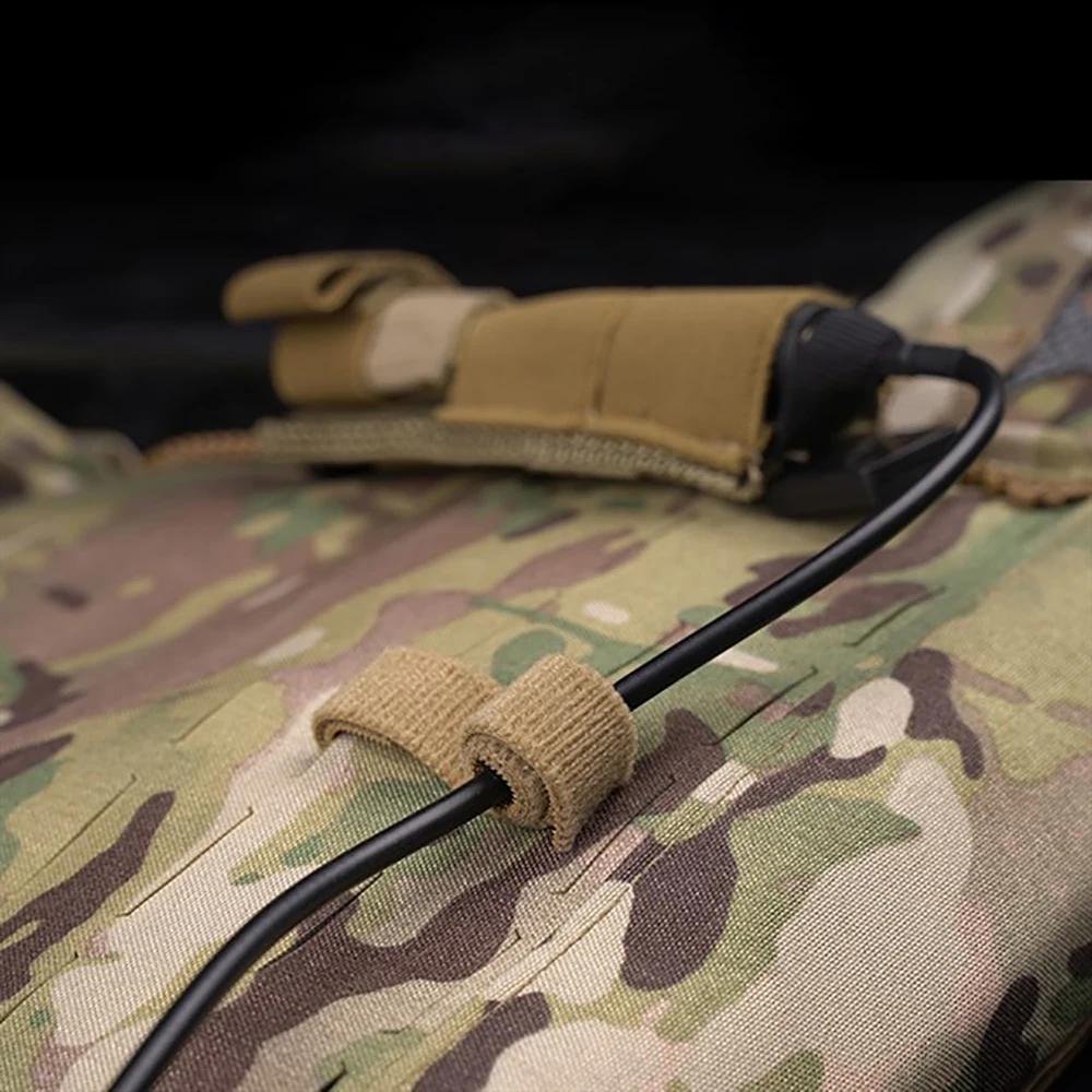 6 pz Tattico Molle Cinghie di Nylon Nastro di Fissaggio Fascette Gancio E Anello Sling Sentinela Strap Adattatore Caccia Airsoft Gear Storage
