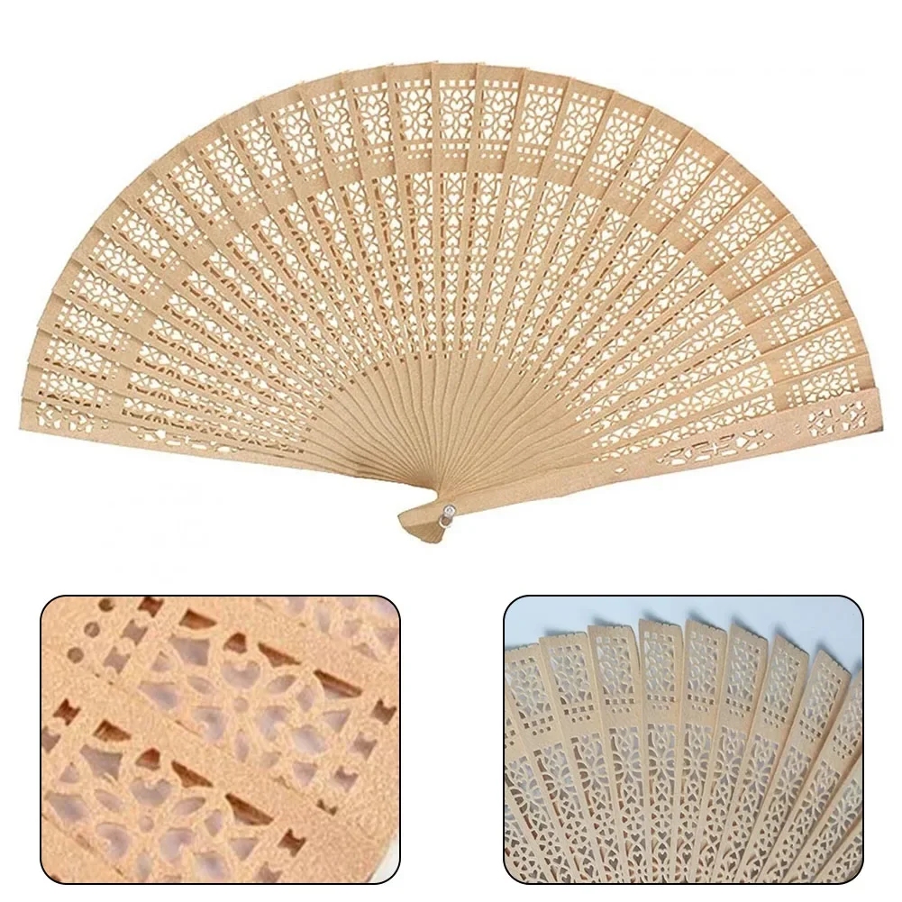 Folding Hand Held Fans Sandalwood Ladies Plain For Wedding Hot Small Fan Vintage Chinese Style Folding Fan Handheld Fan