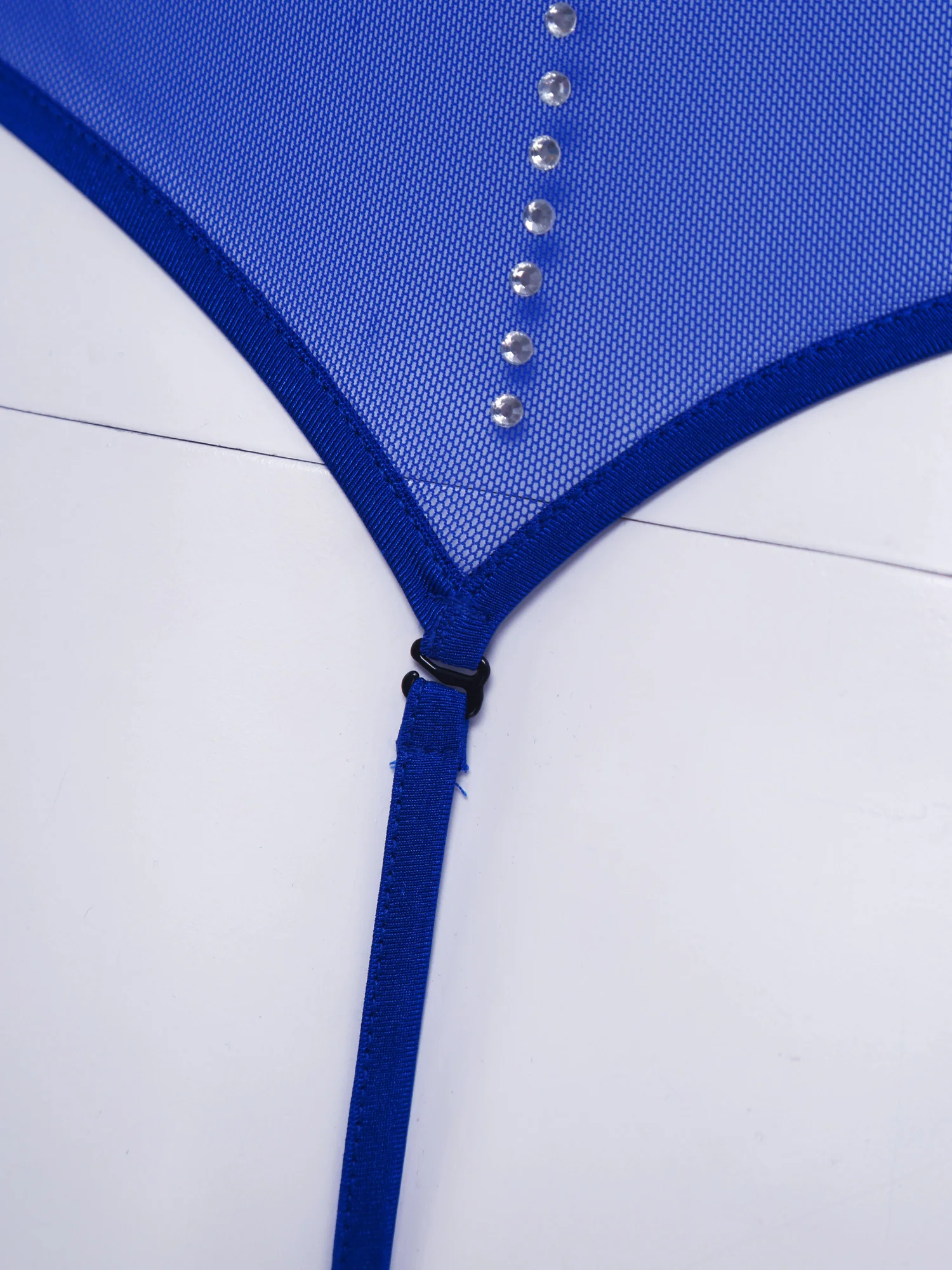 Mens Sexy Ultra-thin Slim Fit Sheer Mesh Bodysuit Long Sleeve Rhinestone Shaping Muscle Lines Leotard Jumpsuit for Body Showing