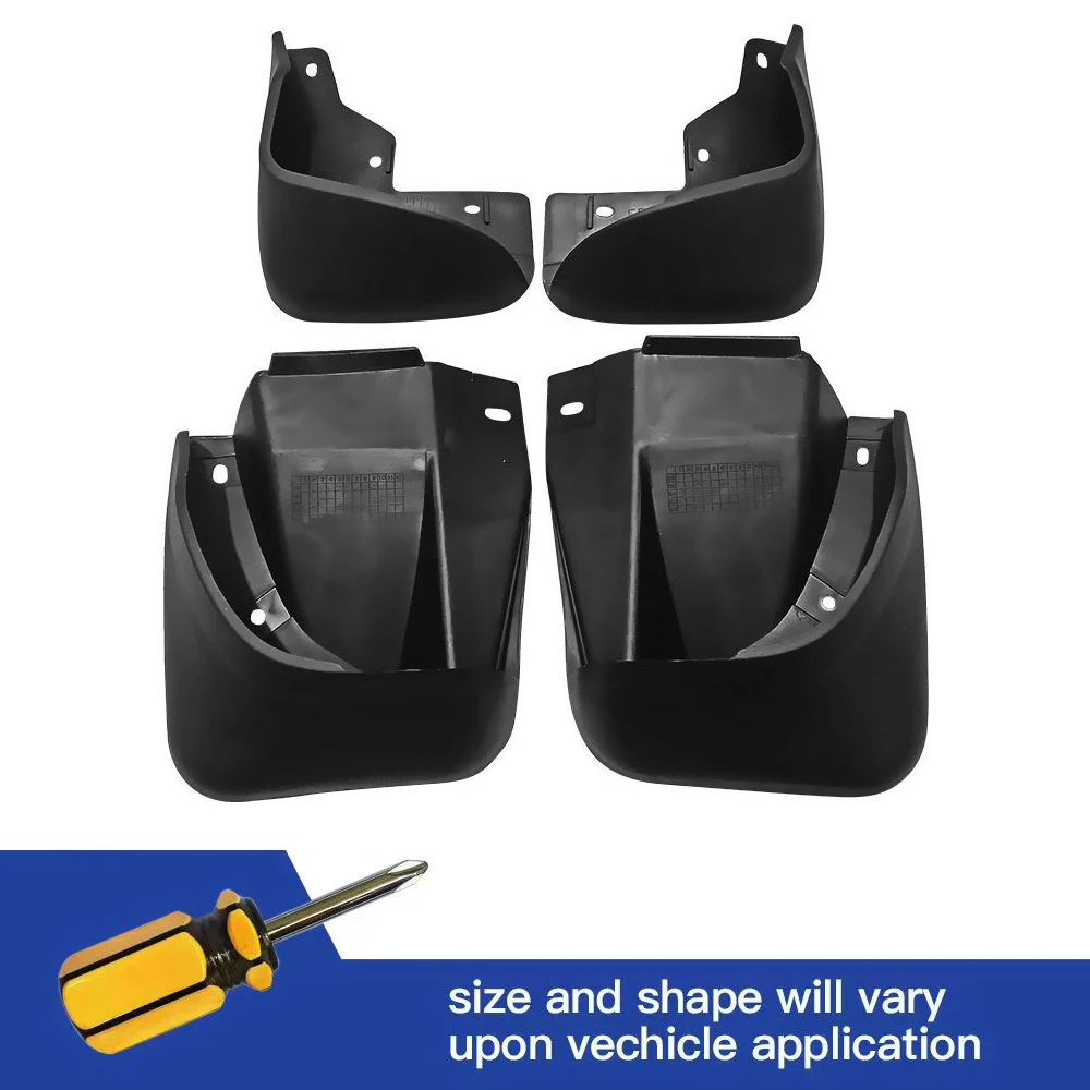 

4Pcs Front & Rear Mud Flaps Splash Guards Mudguards Black For Honda Accord 2.3 1997 1998 1999 2000 2001 2002 2003