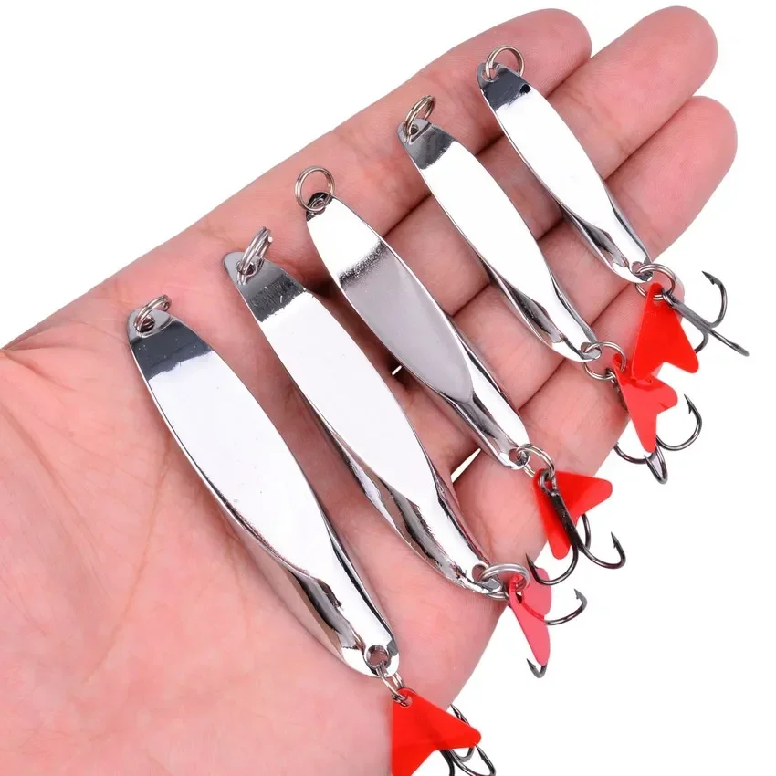 1PC 5g-90g Metal Jig Fishing Lure Catch More Bass Trout and Saltwater Fish with Trolling Hard Bait Fishing Lure