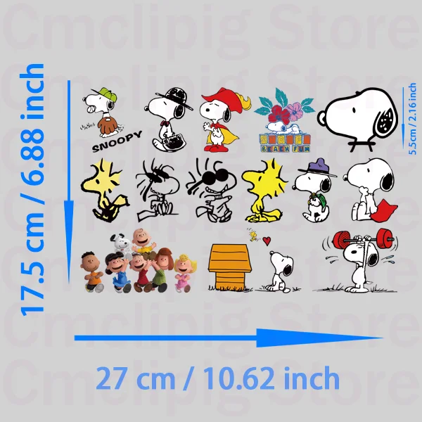 Funny Snoopy thermoadhesive patches self-adhesive DIY Sewing for children iron on transfer