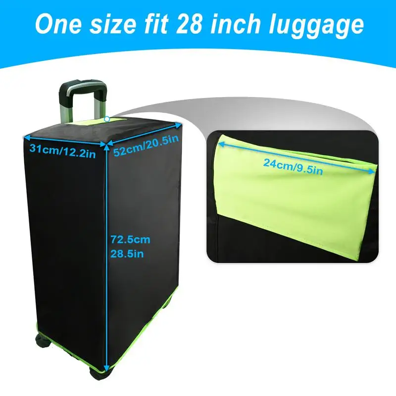 Чехлы для багажа унисекс с защитой от царапин, защита для чемодана для 28-дюймового чемодана, дорожные аксессуары, пылезащитный чехол, принадлежности для багажа