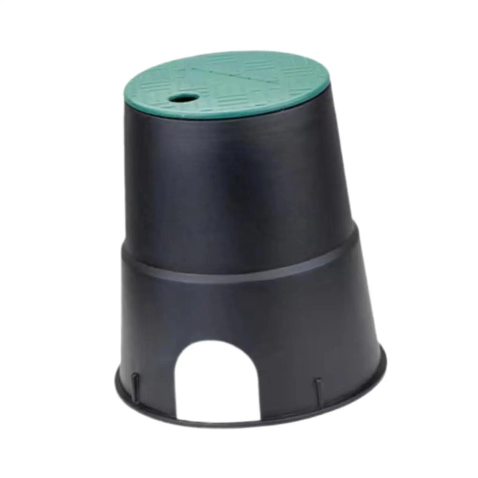 Irrigation Valve Box Outdoor Sturdy Plastic Sprinkler Valve Case with Cover for Lawn Garden Farm Ground