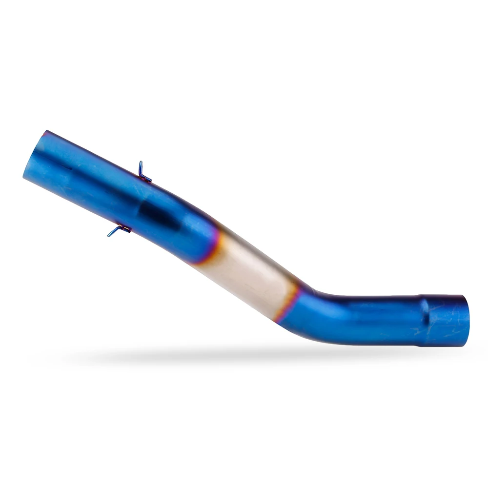 

STLF выхлопная система мотоцикла, глушитель, среднее соединение, соединительная труба, адаптер без шнуровки для NINJA ZX6R ZX-6R 636 09-21 лет