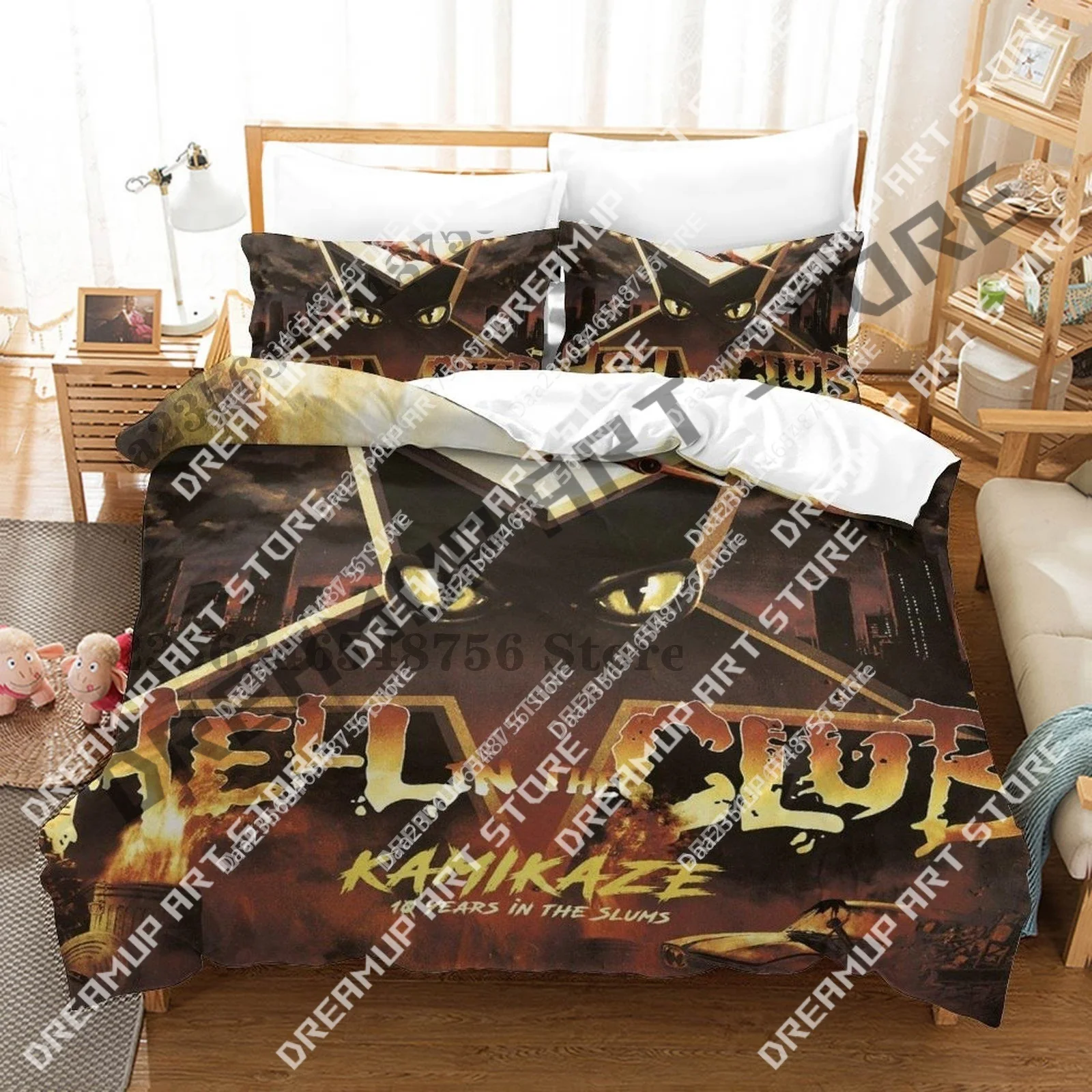 

Комплект постельного белья с 3D принтом W.A.S.P Band для мальчиков и девочек Twin Queen King Size, пододеяльник, наволочка, кровать для мальчиков и взрослых, домашний текстиль