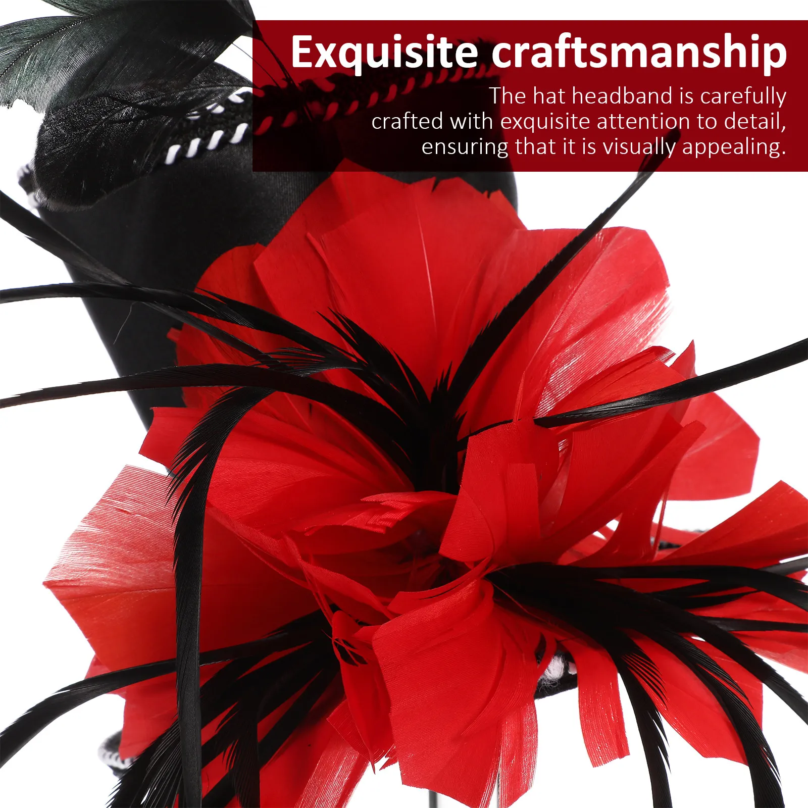 

Fashion Top Hat Headband for Women Mini Lightweight Headband Hat for Party Wedding Christmas Halloween Hair Accessory