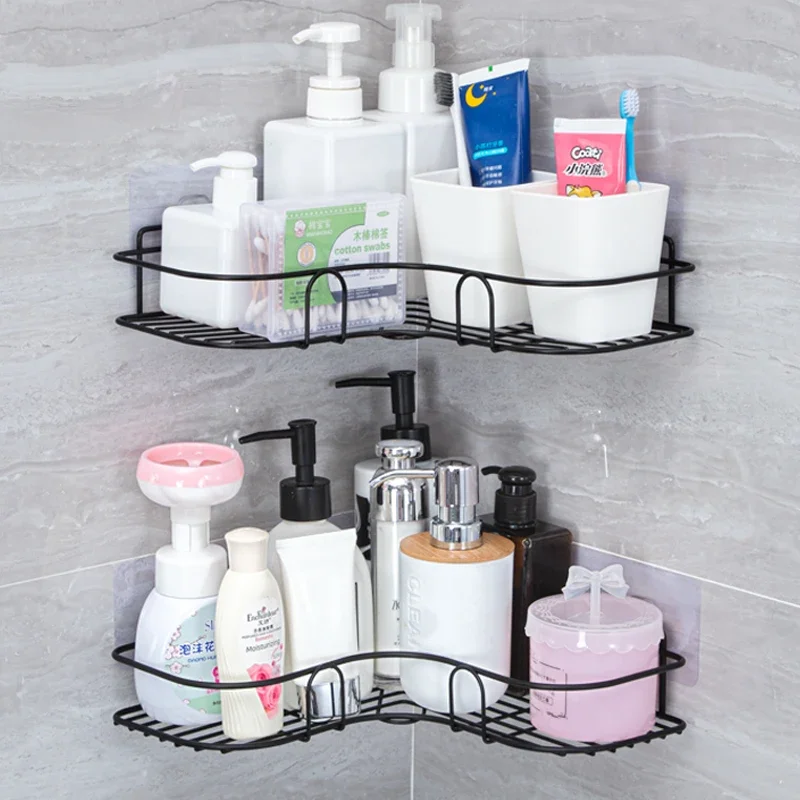 

Bathroom Corner Storage Rack Shower Shampoo Holder Shower Organizer Shower Storage Shelf No Drilling Shower Basket Shelves